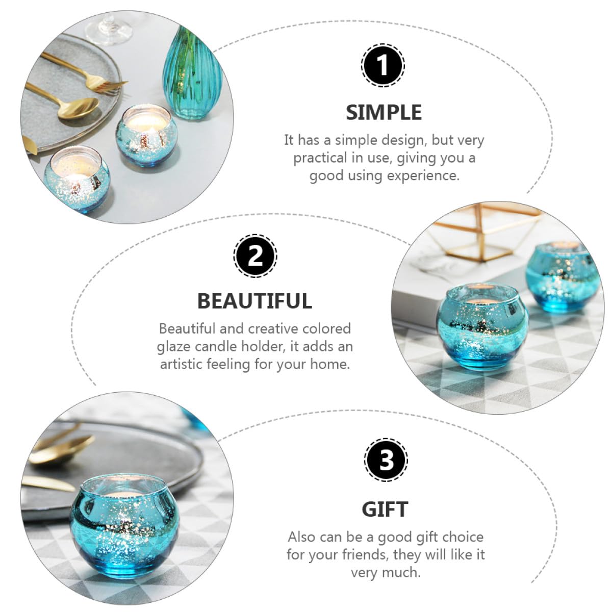 SOESFOUFU 12pcs Patterned Glass Candleholder Set, Small Round Hollow Candle Cups for Table Decor, Decorative Votive Tealight Holders for Weddings and Home Ambiance