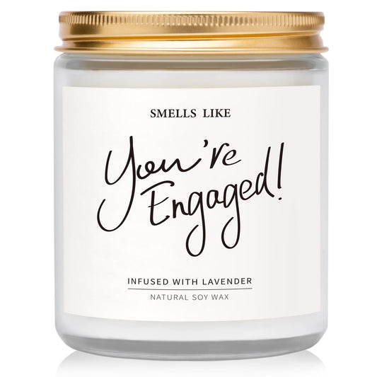 Engagement Gifts for Couples - Lavender Scented Candles, Gift for Newly Engaged Couples, Engagement Gifts for Her, Women, Best Engaged Gift