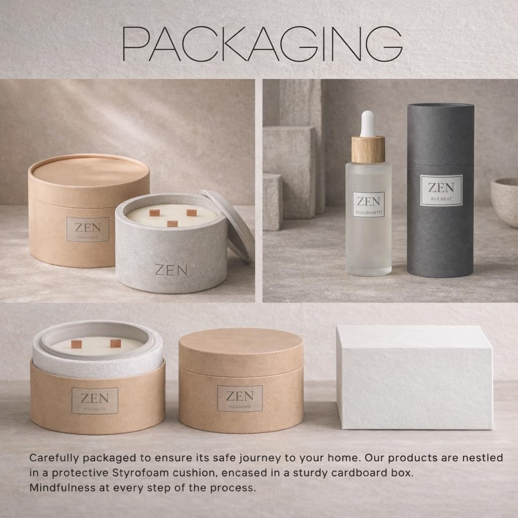 Zen Concrete Candle with Lid – Pineapple Birch Musk – 100% Beeswax, Minimalist Jar, Wooden Wick, Reusable Container Plant Pot Storage – Luxury-Inspired (Gray, Medium, AVANTUS)