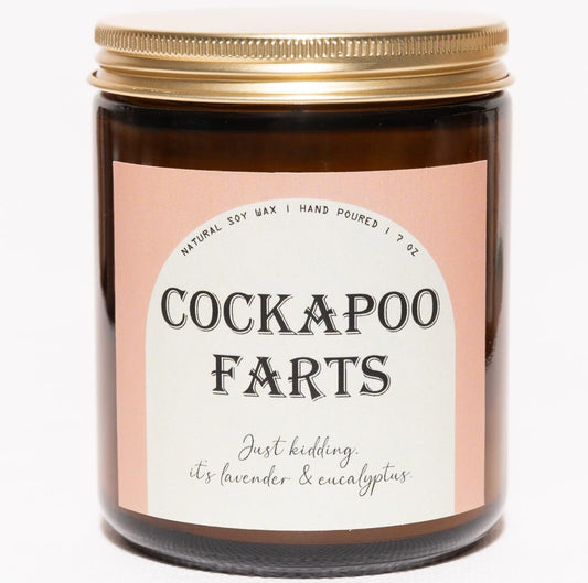 Cockapoo Gifts, Cockapoo Gifts for Women, Dog Mom Gift for Women - Lavender & Eucalyptus Soy Wax Scented Candle, 7OZ
