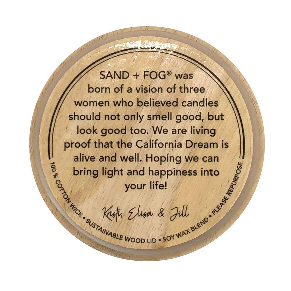 Sand + Fog Scented Candle - Clean Waves – Additional Scents and Sizes – 100% Cotton Lead-Free Wick - Luxury Air Freshening Jar Candles - Perfect Home Decor – 12oz