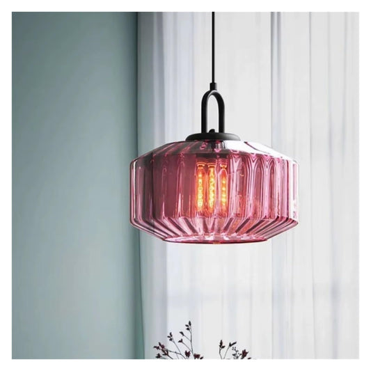 Modern Minimalist Restaurant Coffee Shop Bedroom Counter Living Room Colored Glass Lighting Pendant Lamp,Indoor Illumination
