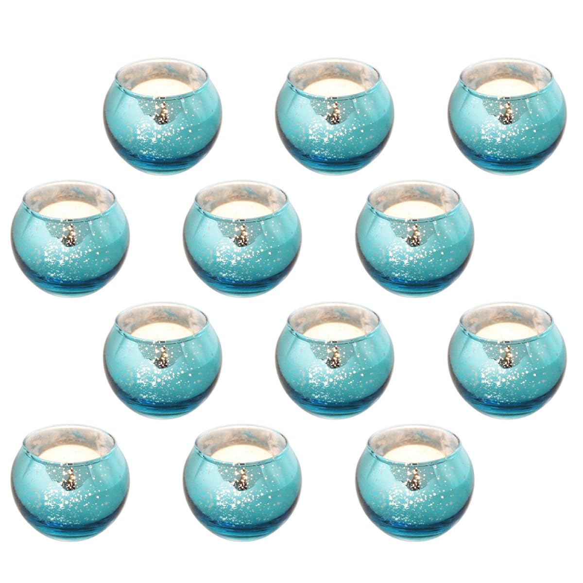BESPORTBLE 12pcs Patterned Glass Candle Cup Set Decorative Votive Candleholder Hollow Holder for Tealight Candles Home Décor and Party Centerpiece
