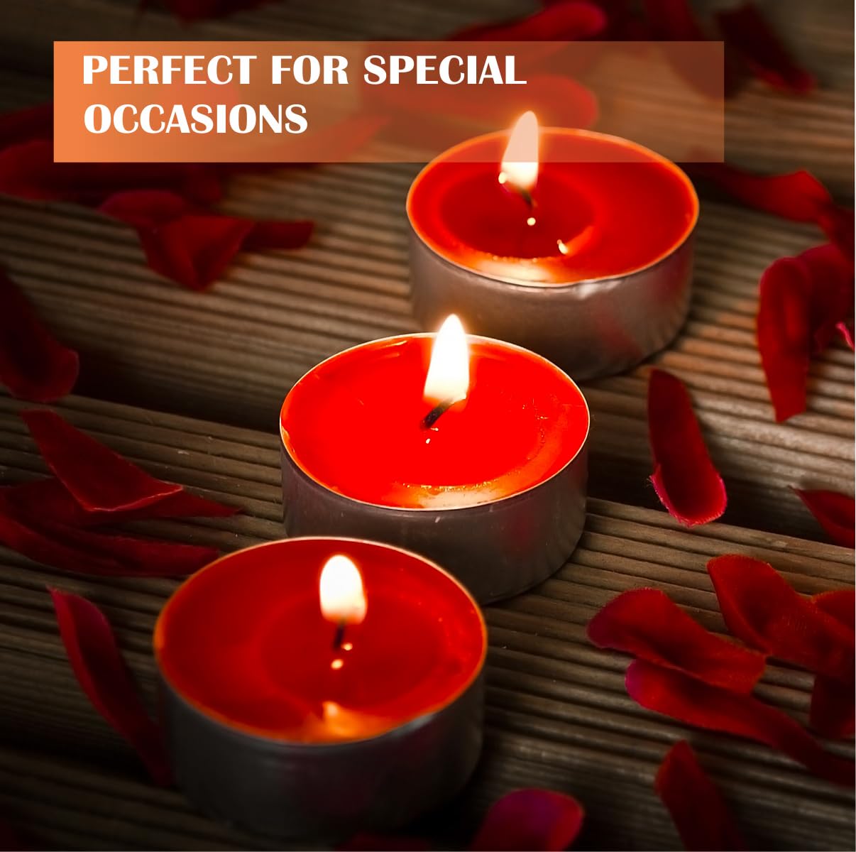 Generic Premium European Wax Tea Light Candles - Bulk Pack of 100 | Long-Lasting, Smokeless & Dripless | Ideal for Weddings, Romantic Nights & Home Decor (100 of Pack), White