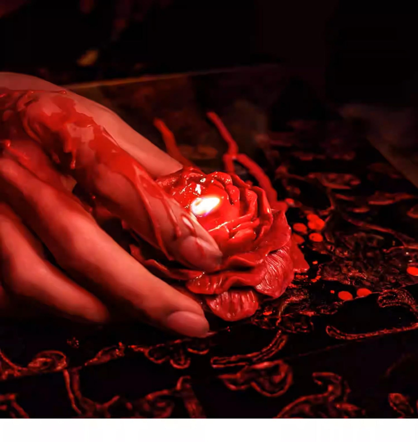 Romantic Low Temperature Oil Candles for Couples - Safe & Sensual Wax Candles to Set The Mood (2, Rose Red (Rose Scent))