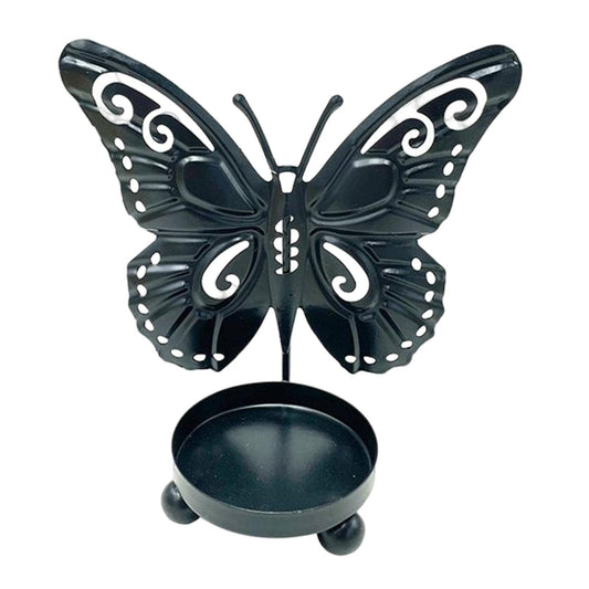 Candlestick Holders Creative Candle Holder Carved Tealight Candle Holders Shadow Ornament for Centerpieces Dining Room Wedding Decor Candle Holders (Color : Black)