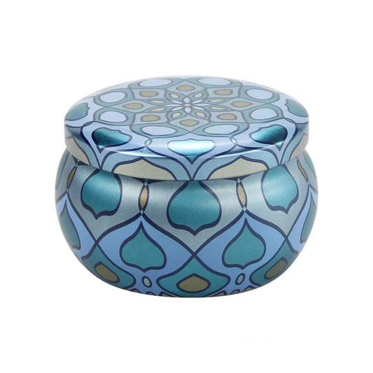 FWJUNHUYC Scented candle tin can drum metal packaging tinplate gift candy scented candle set tin box