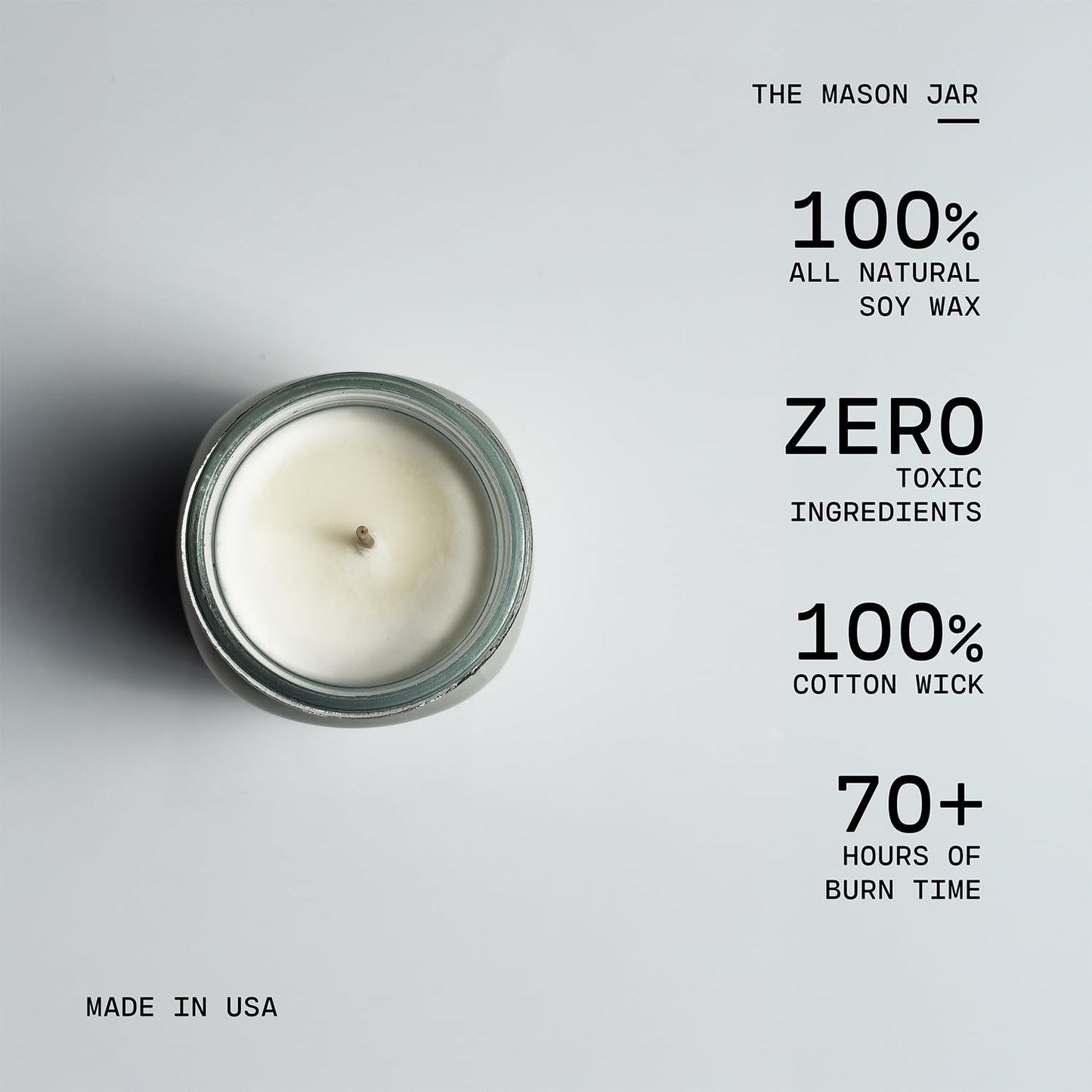 Milkhouse Candle Company Pink Peony Soy Candle - Sugared Peony | Apricot Blossom | Powdered Woods Scented - 13 oz Mason Jar with Lid, 70+ Hour Burn Time, Made in the USA