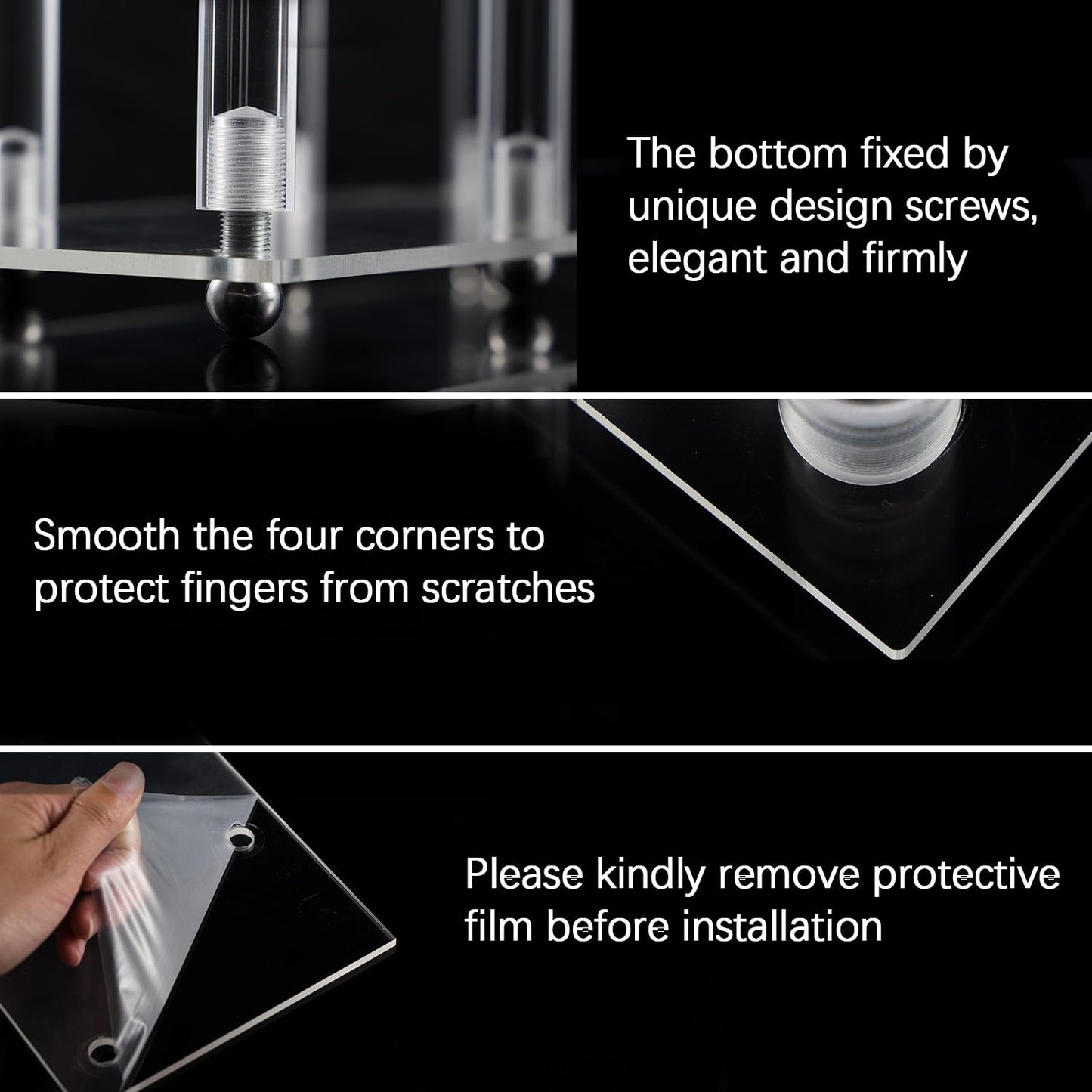 Acrylic Candle Holder Candlestick Holders for Wedding Centerpiece, Candelabra 7 Arms for Wedding Party Birthday Event Decorations, 26.5 Inch Tall