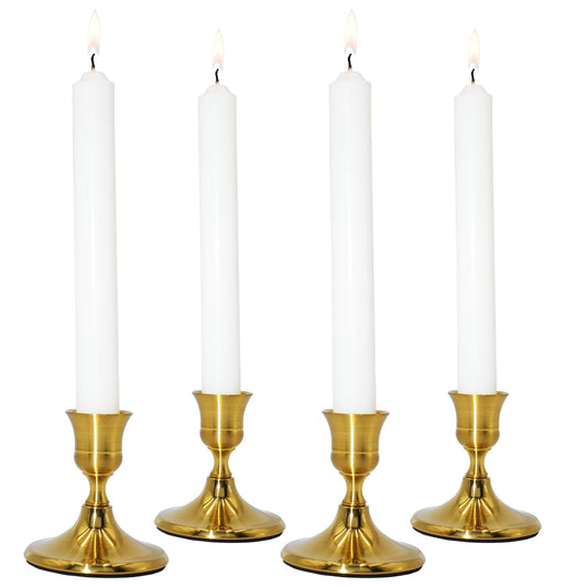 LEPAOSHENG Candlestick Holders Taper Candle Holders, Gold Vintage Candle Stick Candle Holder for Pillar Candles Table Centerpiece, Wedding Reception, Festive Christmas Mantel Decor or Home Decor