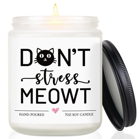 Cat Lover Gifts for Women Men, Black Cat Gifts, Mothers Day Fathers Day Birthday Christmas Gift for Cats Mom/Dad, Lady, Girls, Boys, Anxiety Relief Cats Themed Decor