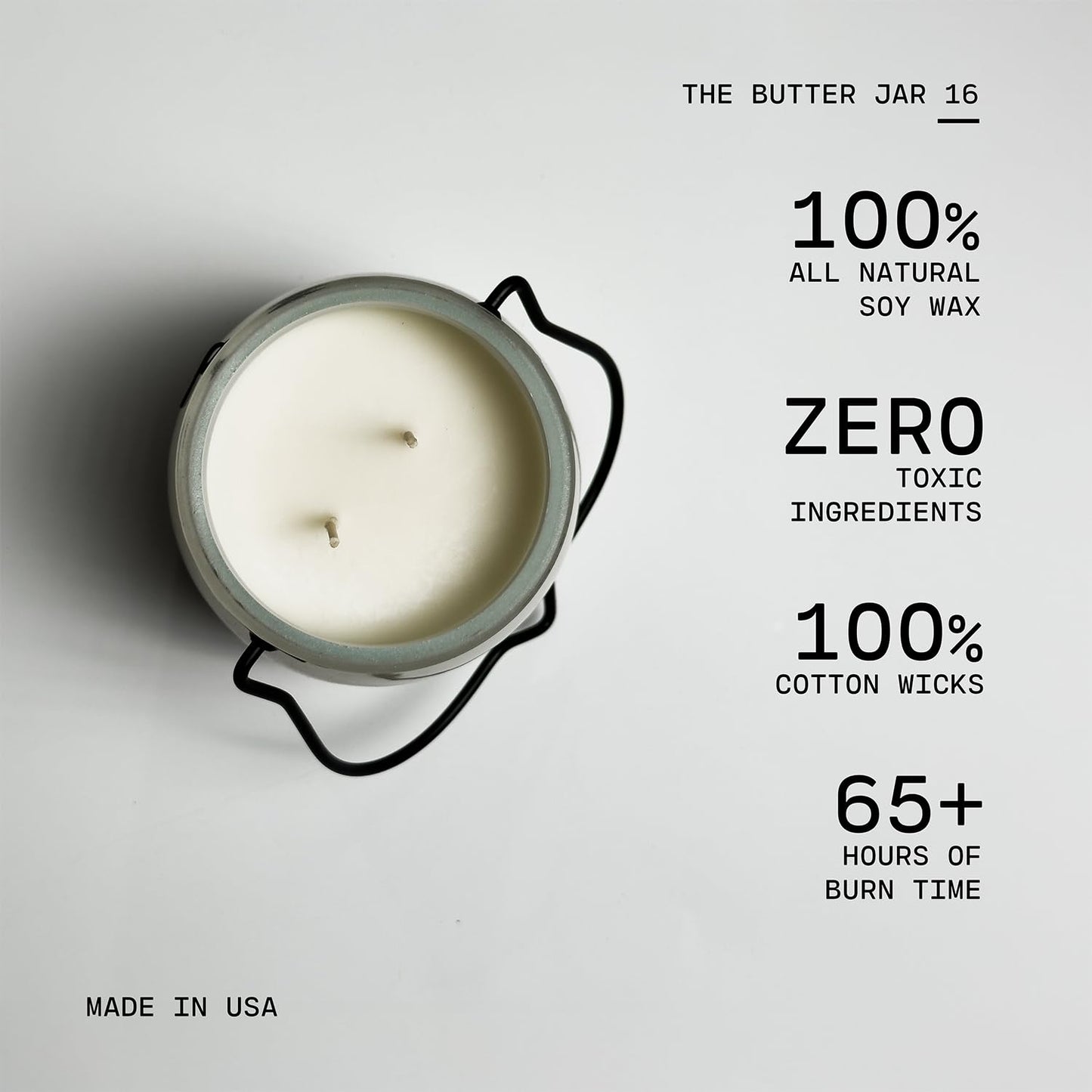 Milkhouse Candle Company Dancing in The Rain Soy Candle - Orange Blossom | Summer Orchid | Wind-Swept Grass Scented - 16 oz Butter Jar with Lid, 65+ Hour Burn Time, Made in the USA