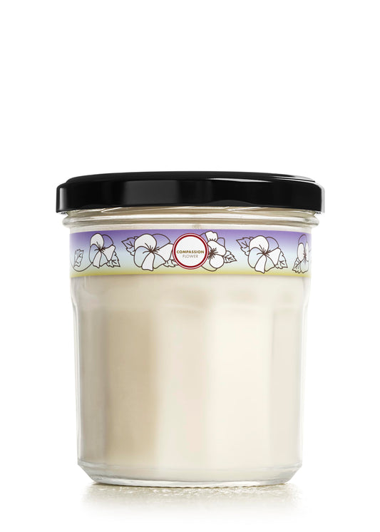 MRS. MEYER'S CLEAN DAY Scented Soy Candle, Large, Compassion Flower Scent, 7.2 Ounce Candle