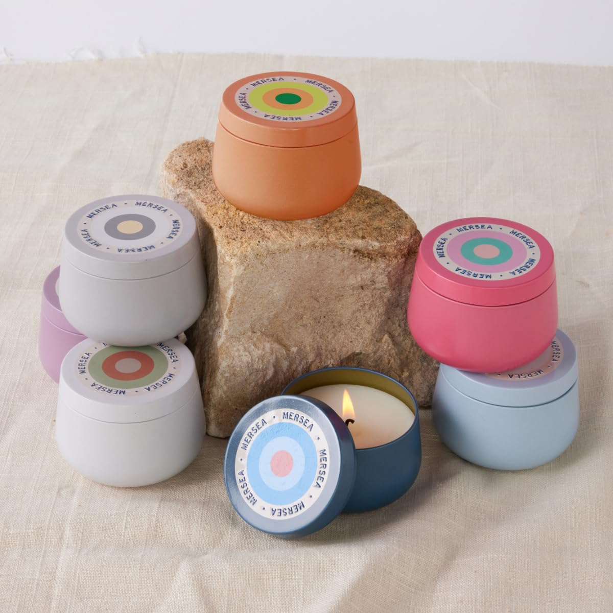 MERSEA Coconut Sugar Tin Candle, Scented Candle Tin (3.5 oz)