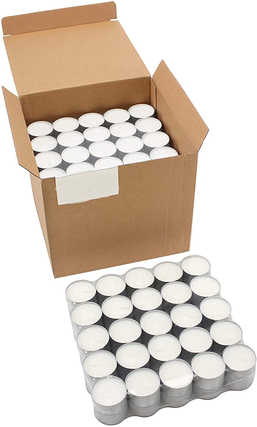 RK_Enterprises Tealight Candles 100% Pure Wax, Unscented, Long Burning Tealight, 9 Hours Burn time, White Unscented Tea Light Candles (Pack of 50)