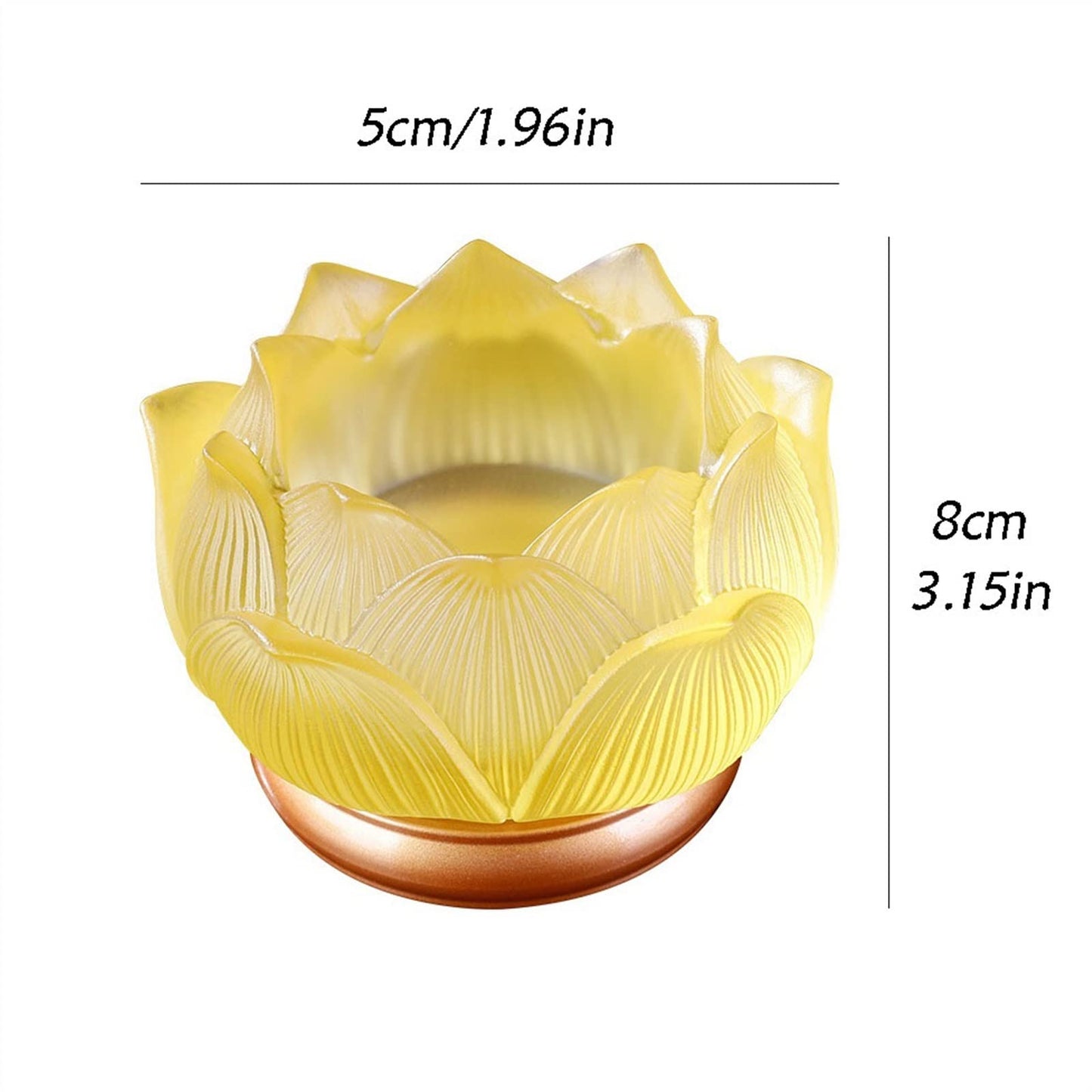 cfycfy987 Candelabra Glazed Lotus Candlestick Household Decoration Ornaments Candle Holder Household Offering Lamp Holder Candle Sticks Holder(Blue)