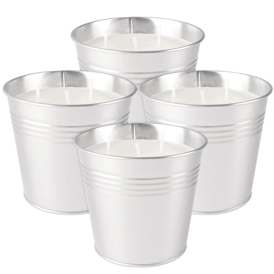 Large Citronella Candles Outdoor-4x150z3-Wick Bucket Candle for Home Patio Candleup to 240 Hours, Summer Camping HugeCandle