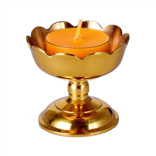 YUHUAWF Candle Holderss Classical Candle Holder Creative Flower Candlestick Table Decoration Zen Buddhist Temple Offering (Excluding Candles) Decorative Candlestick
