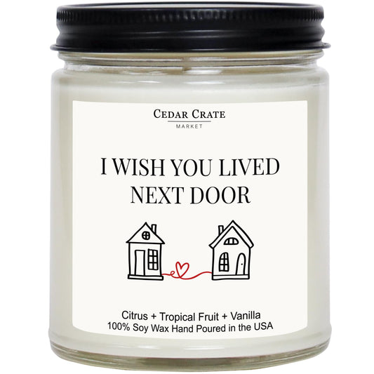 Cedar Crate Market Funny Candle, House Warming Gifts New Home, Housewarming Gifts for Women, Men, Couple, New Homeowner - First Apartment Essentials - Long Distance Friendship - Handmade in USA