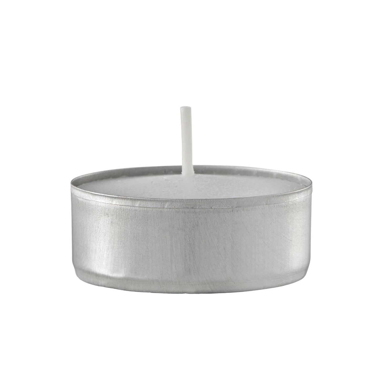 Unscented White Bulk Tealight Candles in Aluminum Cups Smokeless Wedding Tea Lights for Romantic Dinner, Wedding, Spa, Hotels Home & Holiday Decorations, Party & Ambience Candles - Set of 10