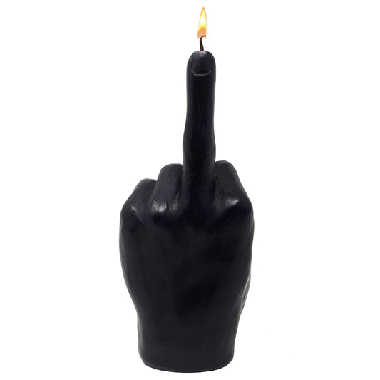 GUTE Middle Finger Candle - Hand Gesture FCK You Candle (Black)