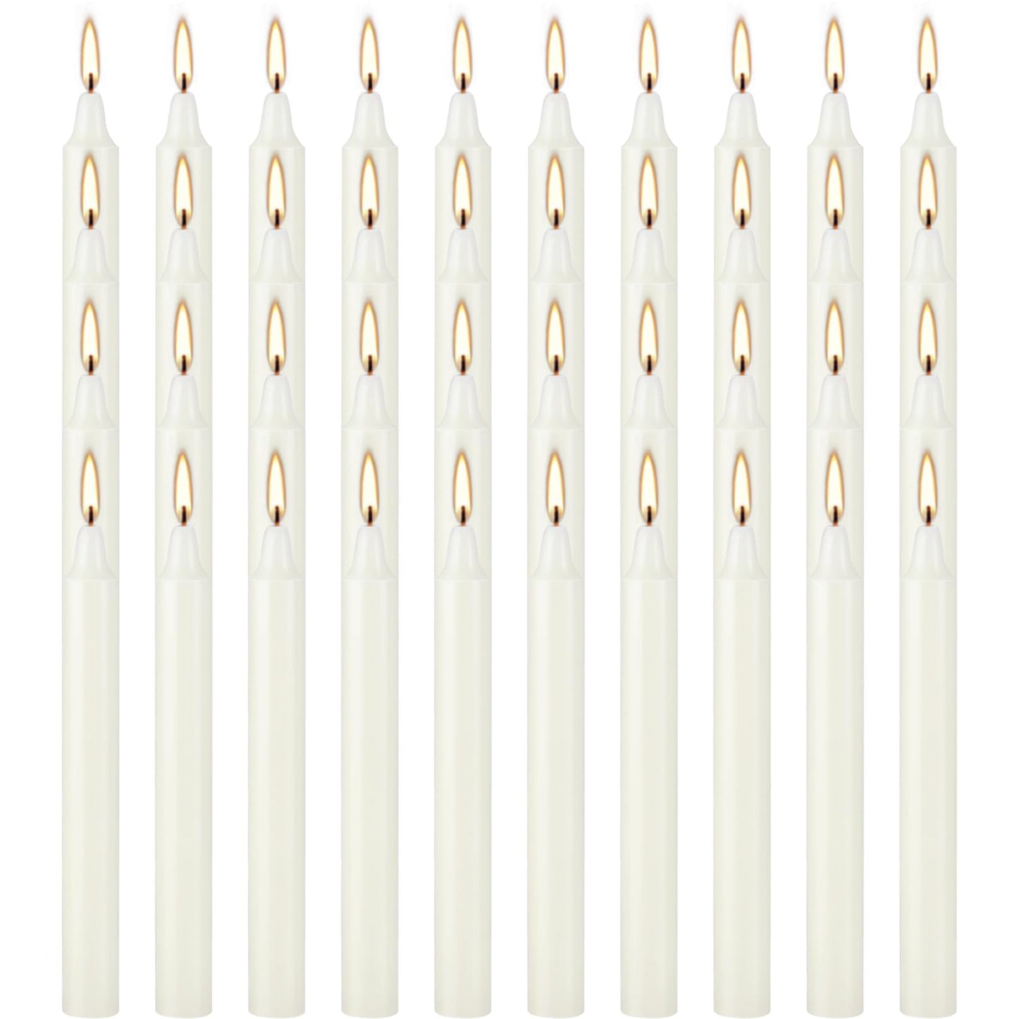 AYIQIW 4 Inch Tall 40 Pack Ivory Candles Mini Unscented Taper Candles for Christmas,Household, Wedding, Rituals, Prayer, Birthdays, Meditation, Altar,Party and Home Décor Candlesticks