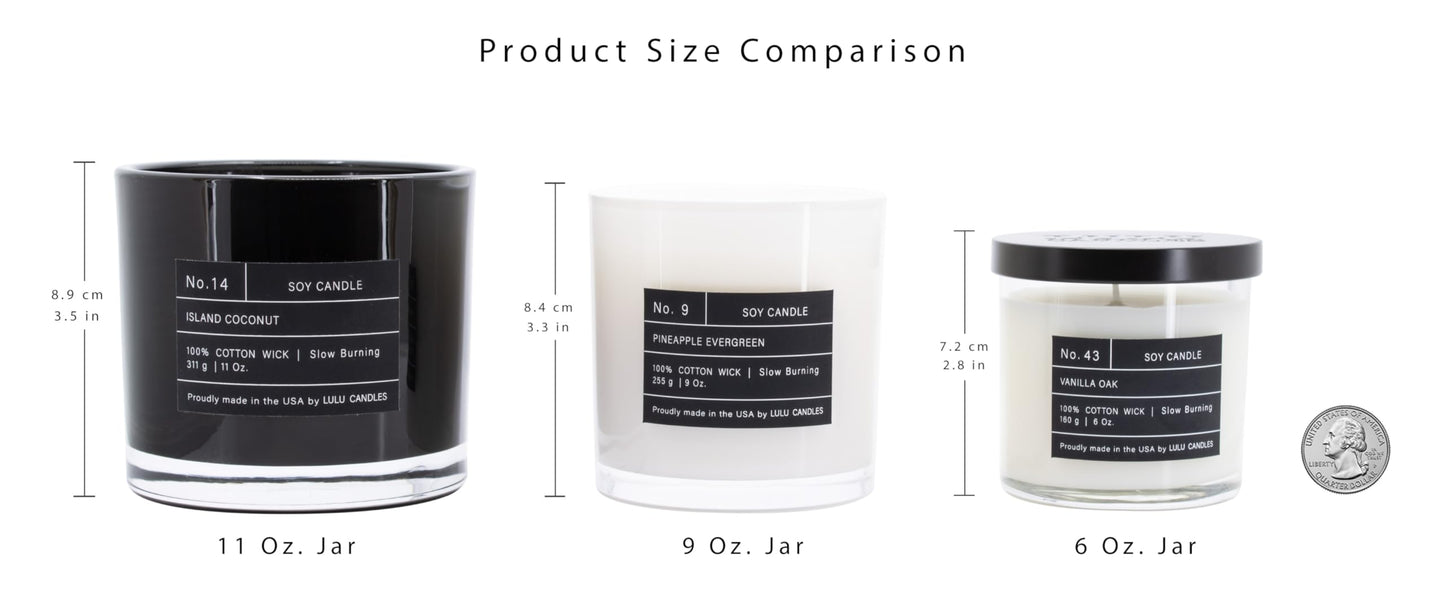 Lulu Candles | Jasmine, Oud & Sandalwood | Luxury Scented Soy Jar Candle | Hand Poured in The USA | Highly Scented Long Lasting (6 Oz. Gift Box)