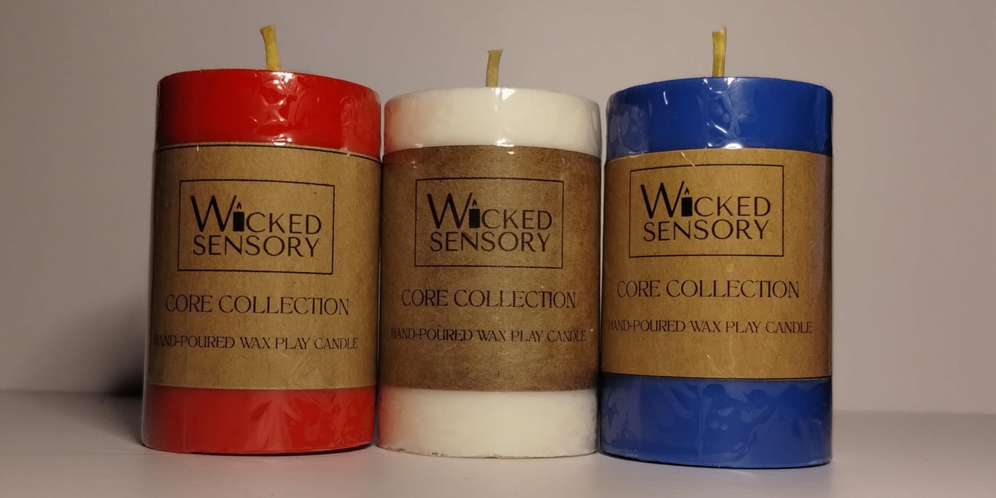Premium Wax Play Candle - Unscented Body Safe Wax Blend for Sensory Play, Comfortable Heat Sensation - Perfect for Couples & Beginners (White)