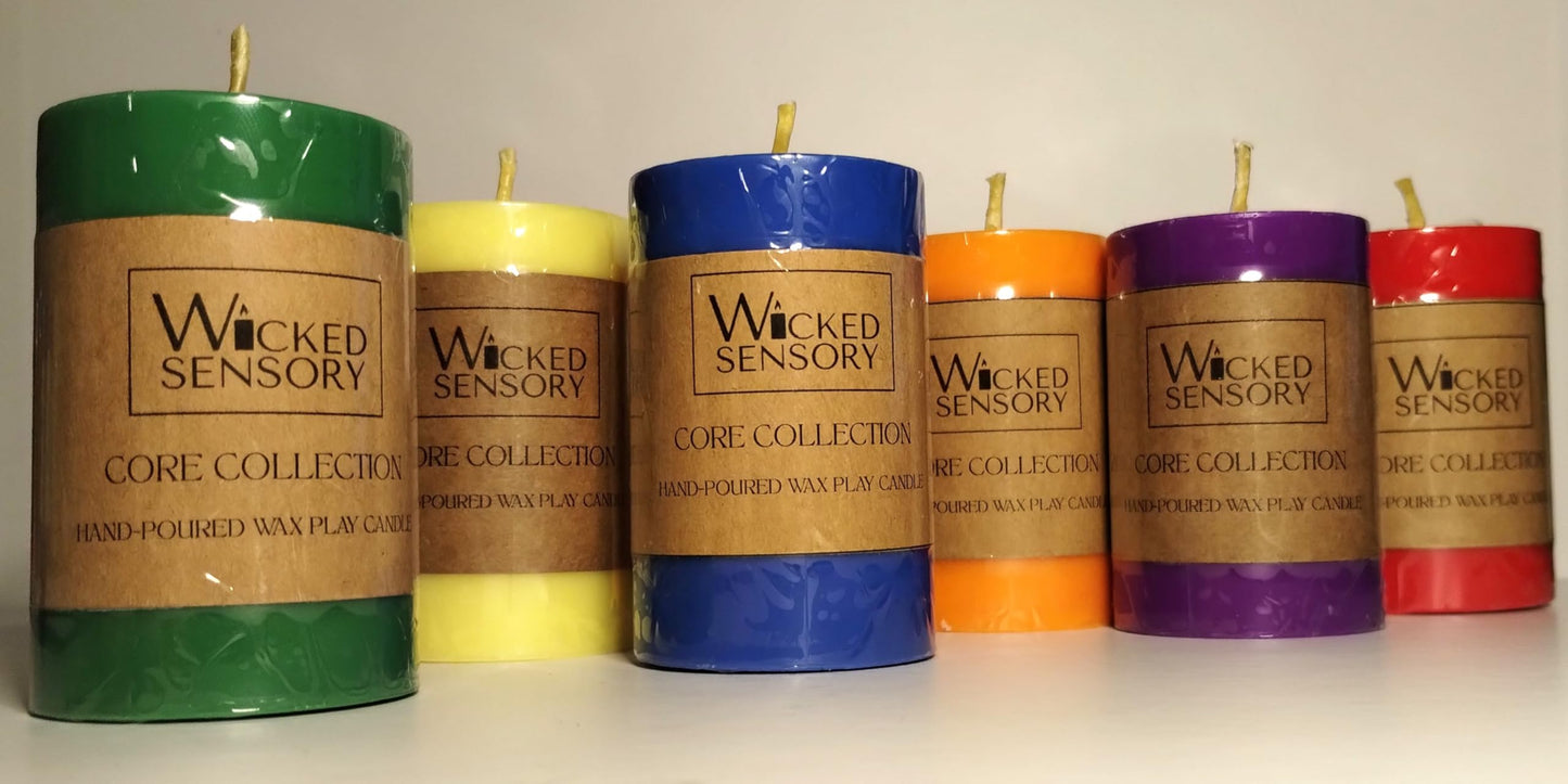 Premium Wax Play Candle - Unscented Body Safe Wax Blend for Sensory Play, Comfortable Heat Sensation - Perfect for Couples & Beginners (Purple)