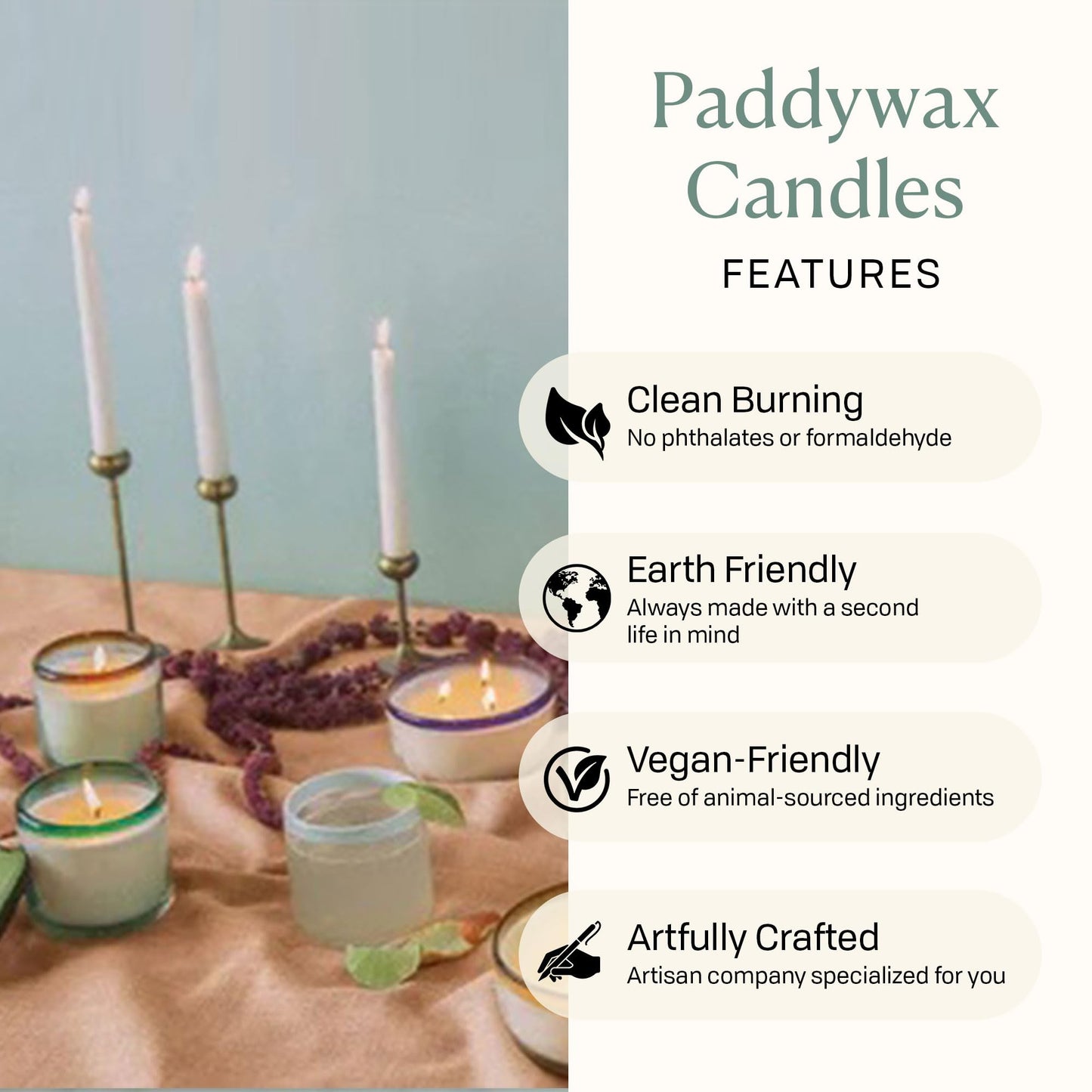Paddywax La Playa, Salted Blue Agave Scented Candle in Reusable Hand-Blown Bubble Glass, Soy Wax Candle with Approx. 40 Hour Burn Time, Decorative Gift Candle for Home, Salted Blue Agave, 9 oz