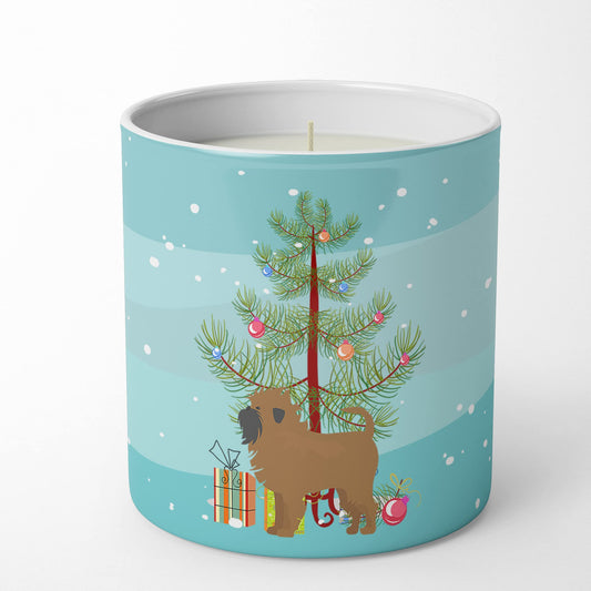 Caroline's Treasures CK3439CDL Tan Affenpinscher Christmas Tree 10 oz Decorative Soy Candle Nature Soy Wax Essential Oil Home Decor Ideal for Bedroom Kitchen Bath Office Gift, 10 oz