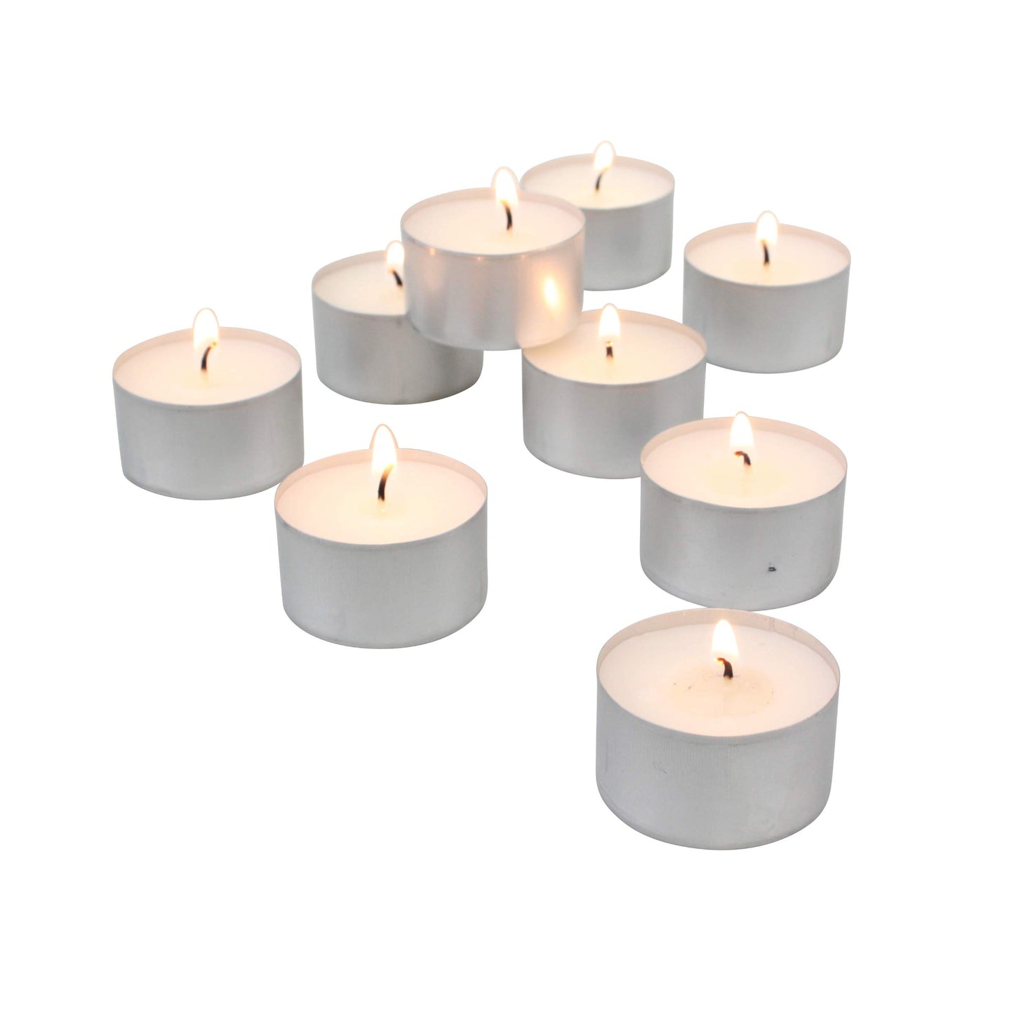 Stonebriar 300 Pack Unscented Tea Light Candles with 6-7 Hour Extended Burn Time, White, 300 Count