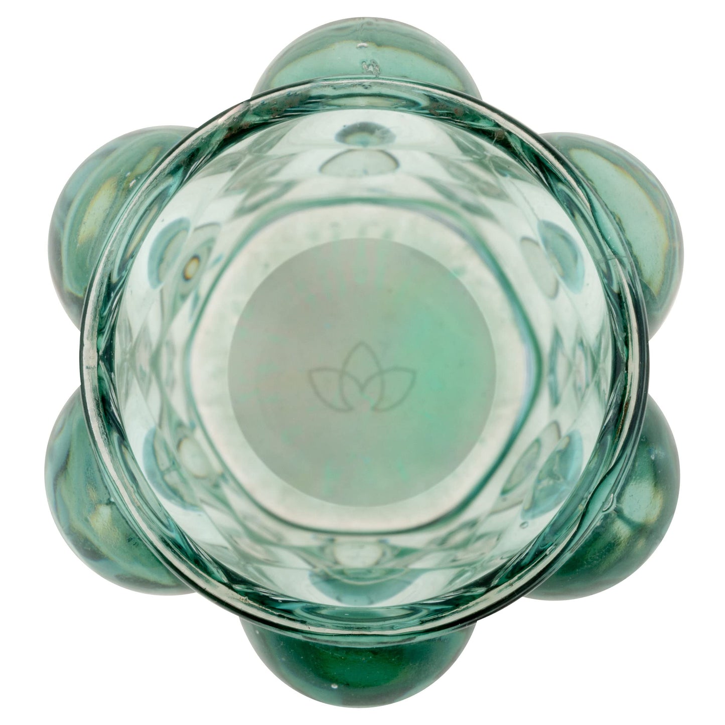 Karma, Lucia Hobnail Votive, Tea Lights Candle Holder, Glass Votive Candle Holders for Table Decorations, Baby Shower, Birthday Party, Weddings and Home Decor, Teal