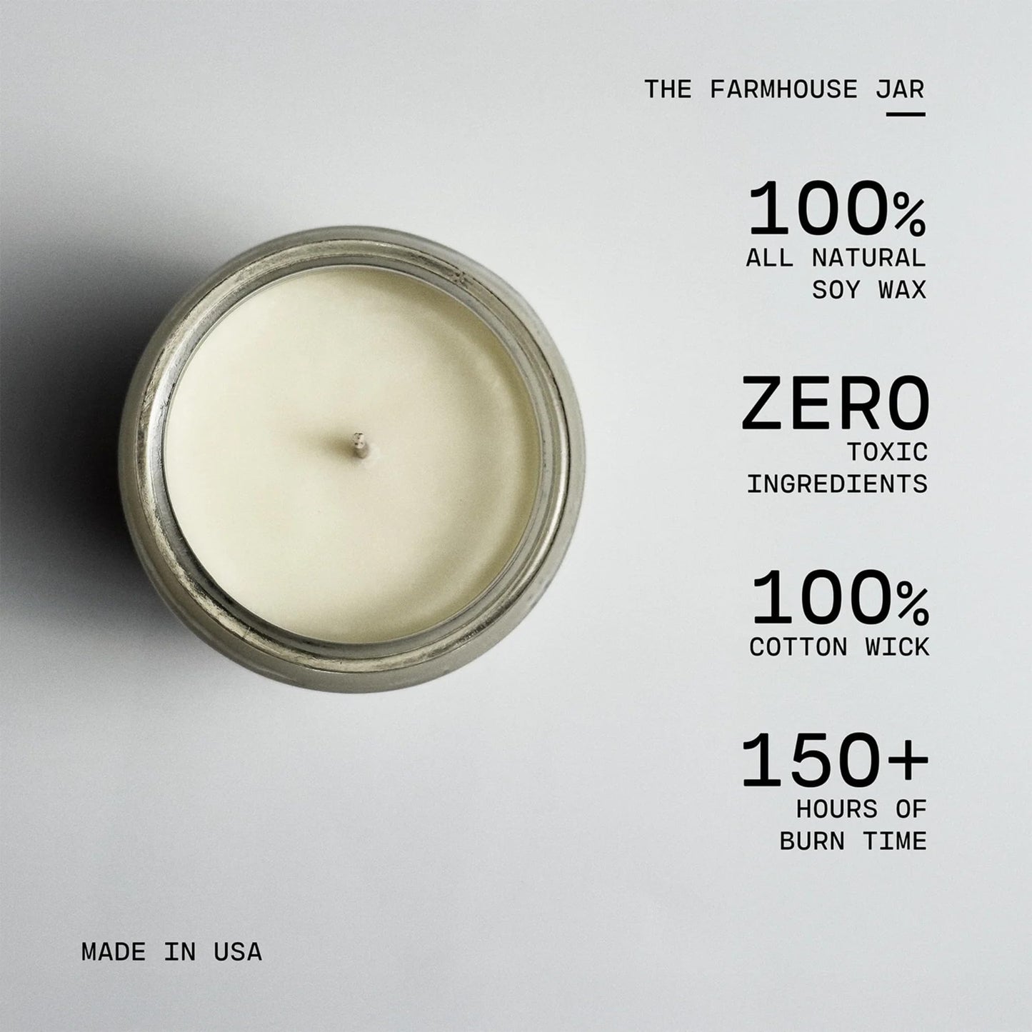 Milkhouse Candle Company Peaches & Poppies Soy Candle - Ripe Peaches | Wild Poppies | Vanilla Bean Scented - 26 oz Farmhouse Jar with Lid, 150+ Hour Burn Time, Made in the USA