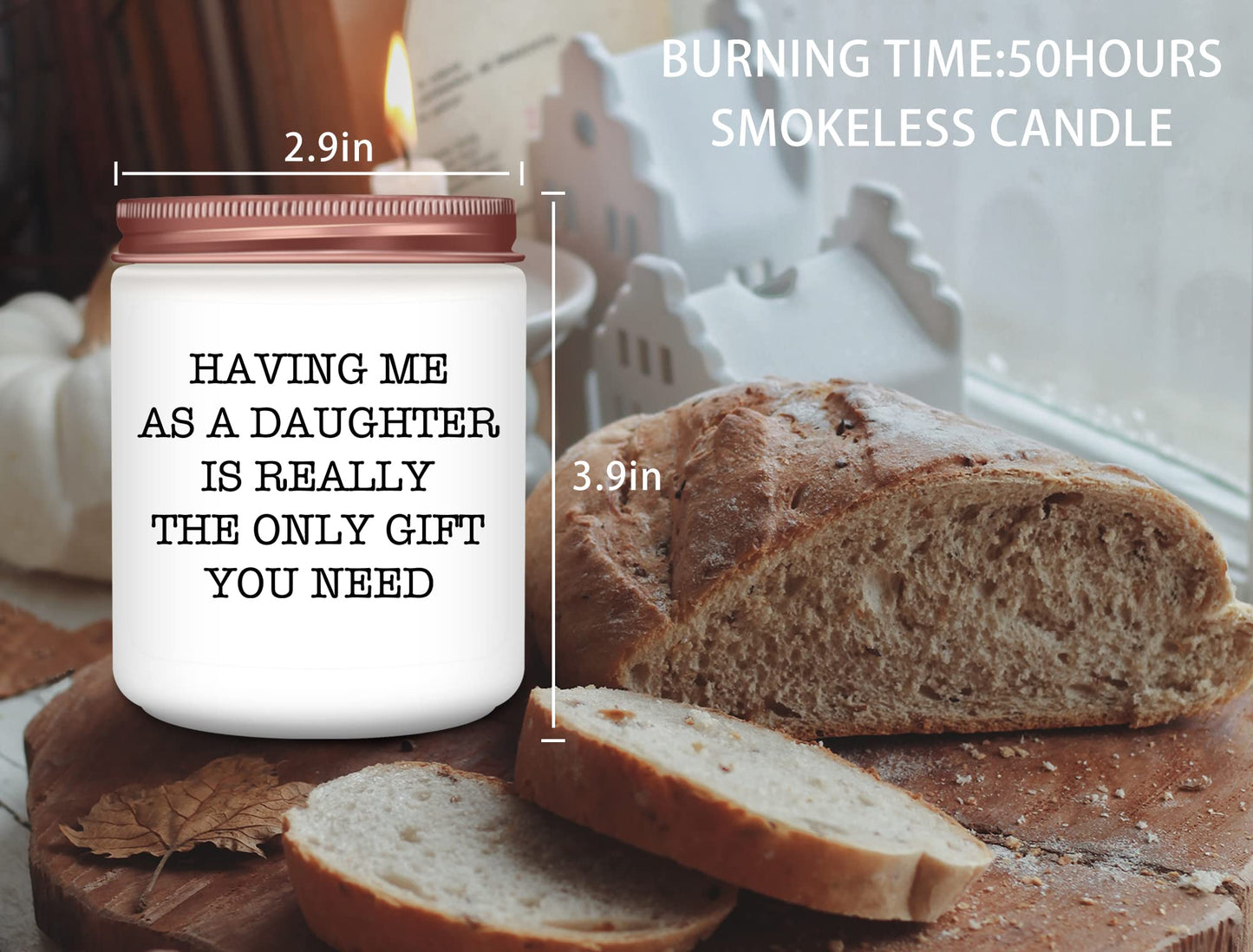 Gifts for Mom Dad from Daughter - Funny Mom Dad Birthday Gift, Mothers Fathers Day Birthday Thanksgiving Christmas Lavender Candles Gifts from Daughter