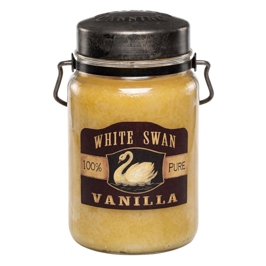 McCall’s Candles | French Vanilla | 26 oz Scented Candle | USA-Poured | Vintage Rustic Jar with Carrying Handle | Smooth Creamy French Vanilla Fragrance