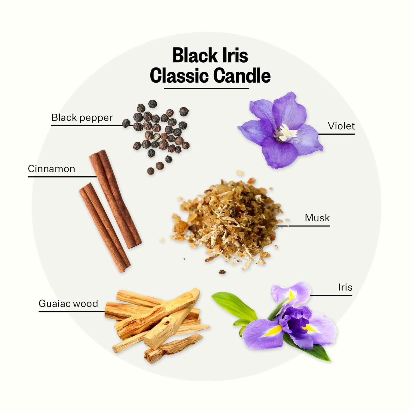 Apotheke Signature Scented Candles for Home, Black Iris Oak - 10.5 oz - Soy Wax, Non Toxic, Large Jar White - Luxury Candle Gifts for Women & Men - Black Pepper, Cinnamon, Musk, and Violet