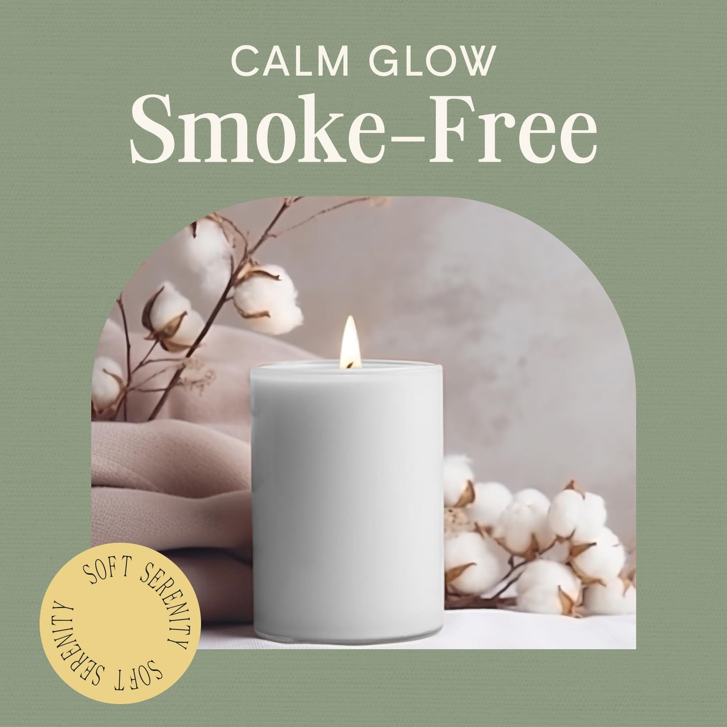Mister Candle Citronella Candle, Ideal for Indoor & Outdoor Use, 4” x 6” Tall Pillar Candle, Hand Poured, Premium Wax & Dripless, 130 Hour Burn Time