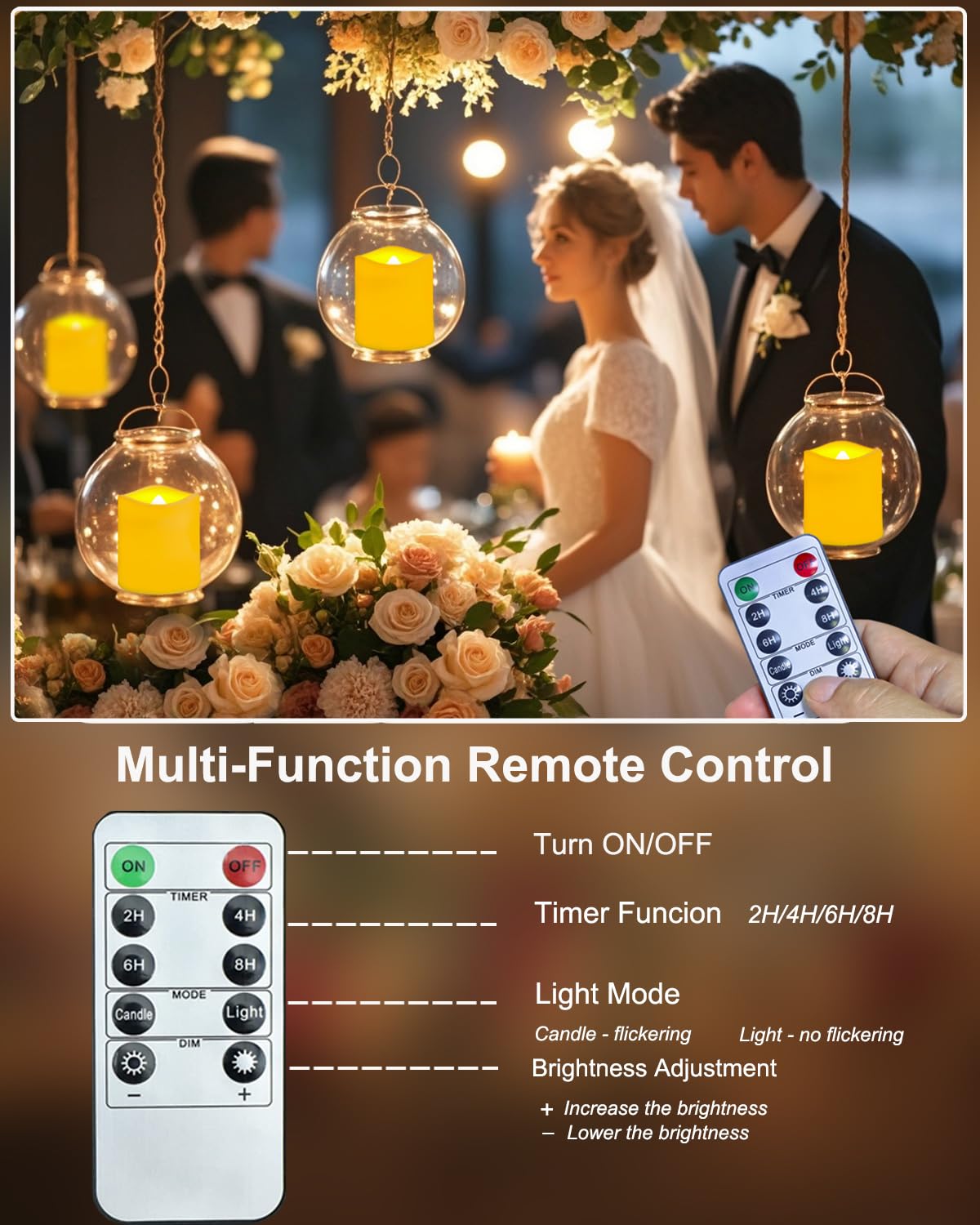 Jialine 12 Pack Rechargeable Battery Tea Lights with Remote Timer, Realistic Flickering Flameless Votive Led Tea Lights Candles, USB Tealights Candles for Halloween Wedding Christmas Home Décor