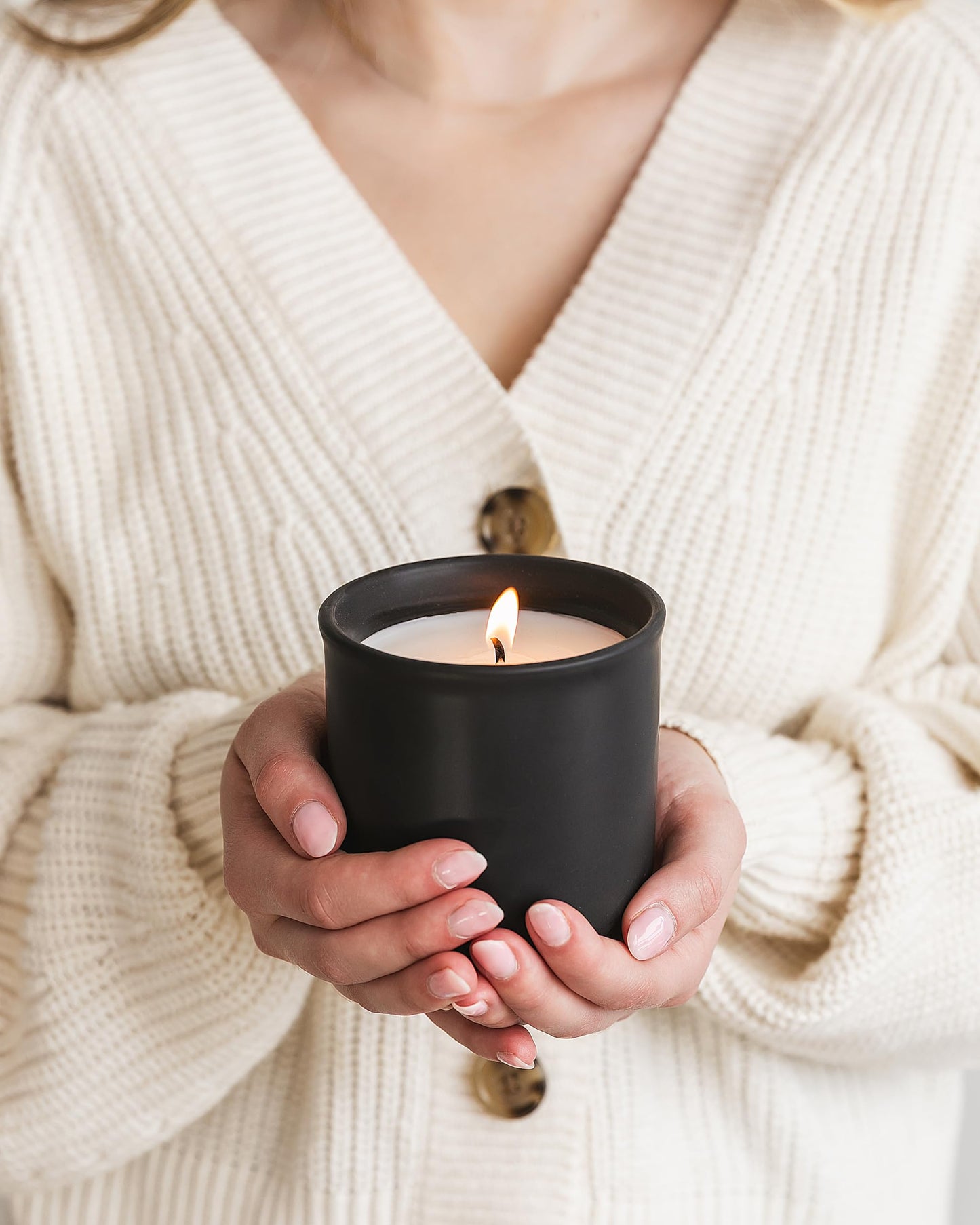 Wicked Rose Candle Co. Desert Eclipse Scented Candle | Cardamom, Orange Peel, Sea Salt & Amber | 10 oz Hand-Poured Coconut Apricot Wax | 45+ Hour Clean Burn | Modern Luxury Home Fragrance