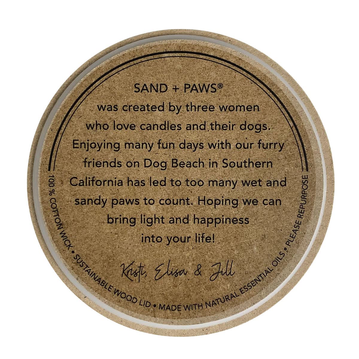 Sand + Paws Scented Candle - Mango Tangerine - Luxurious Air Freshening Jar Candles Neutralize pet Odors and Enhance Home décor – 100% Cotton Lead-Free Wicks - 12 oz
