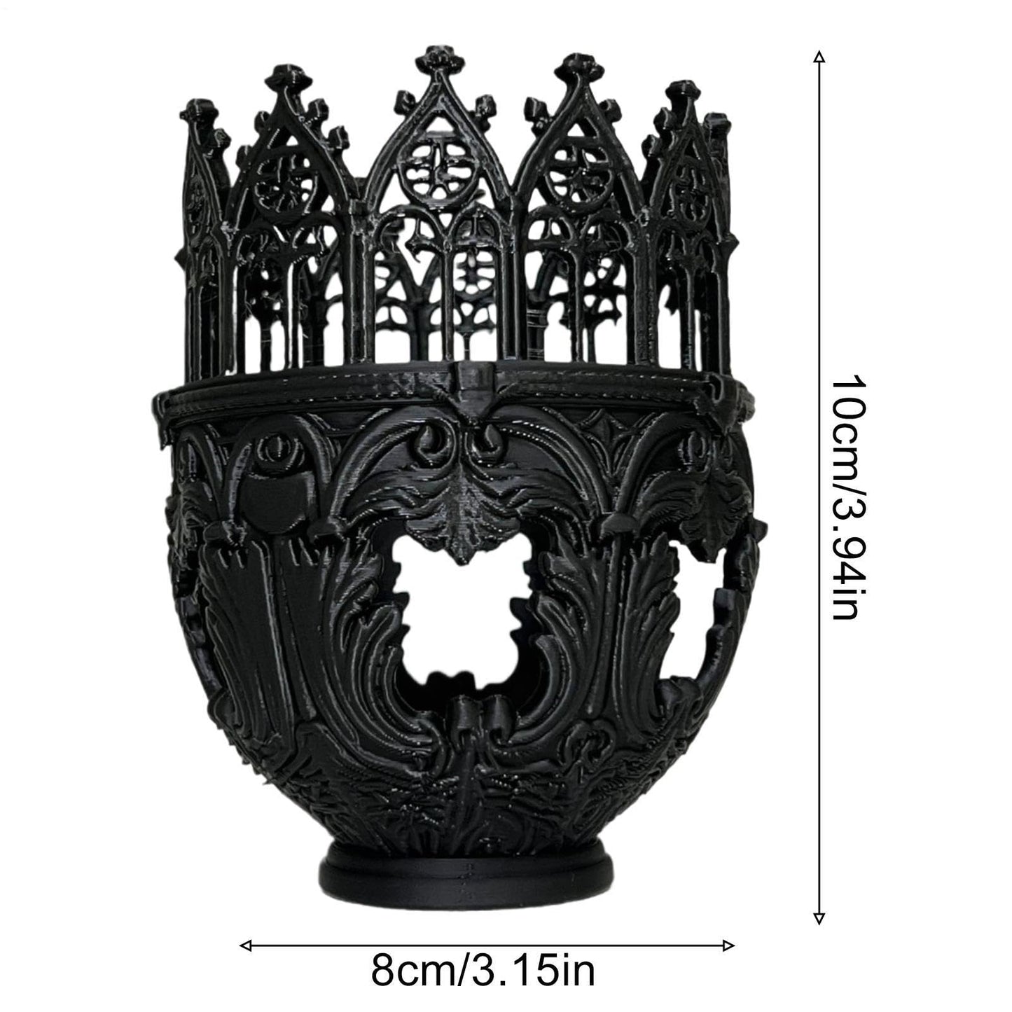 Candle Holders for Pillar Candles - Cathedral Design Centerpiece - Candlestick Holder | for Home Dinner Room Fireplace Mantel Farmhouse Wedding
