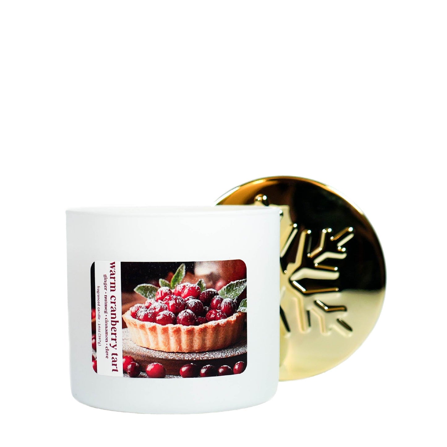 Colonial Candle Holiday Scented Candle, Warm Cranberry Tart, 14 oz - Made in The USA