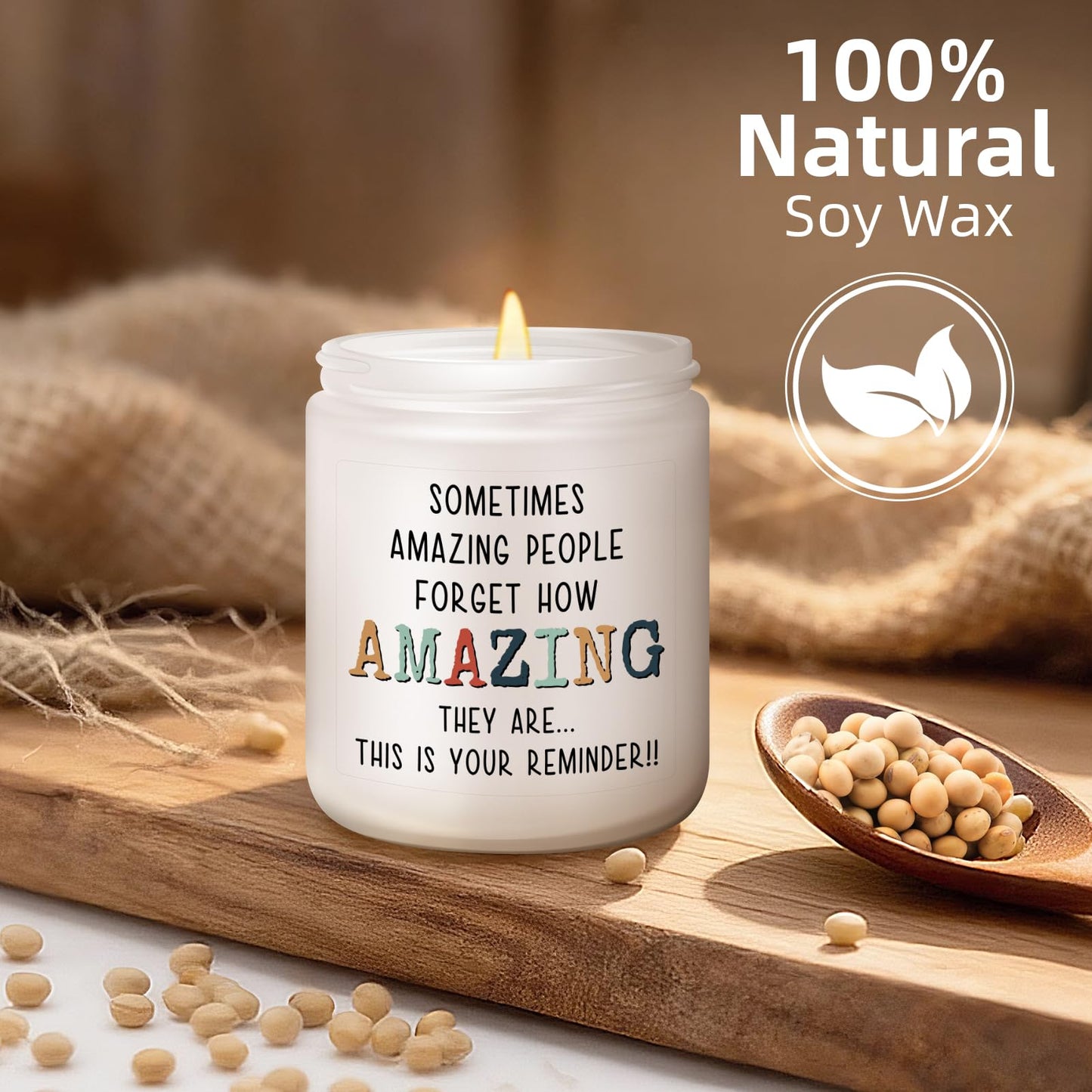 KLL Gifts for Mom from Daughter Son, Best Mom Gifts, Birthday Thanksgiving Christmas Gift for Mother Stepmother Adoptive Mother - Lavender Scented Candle
