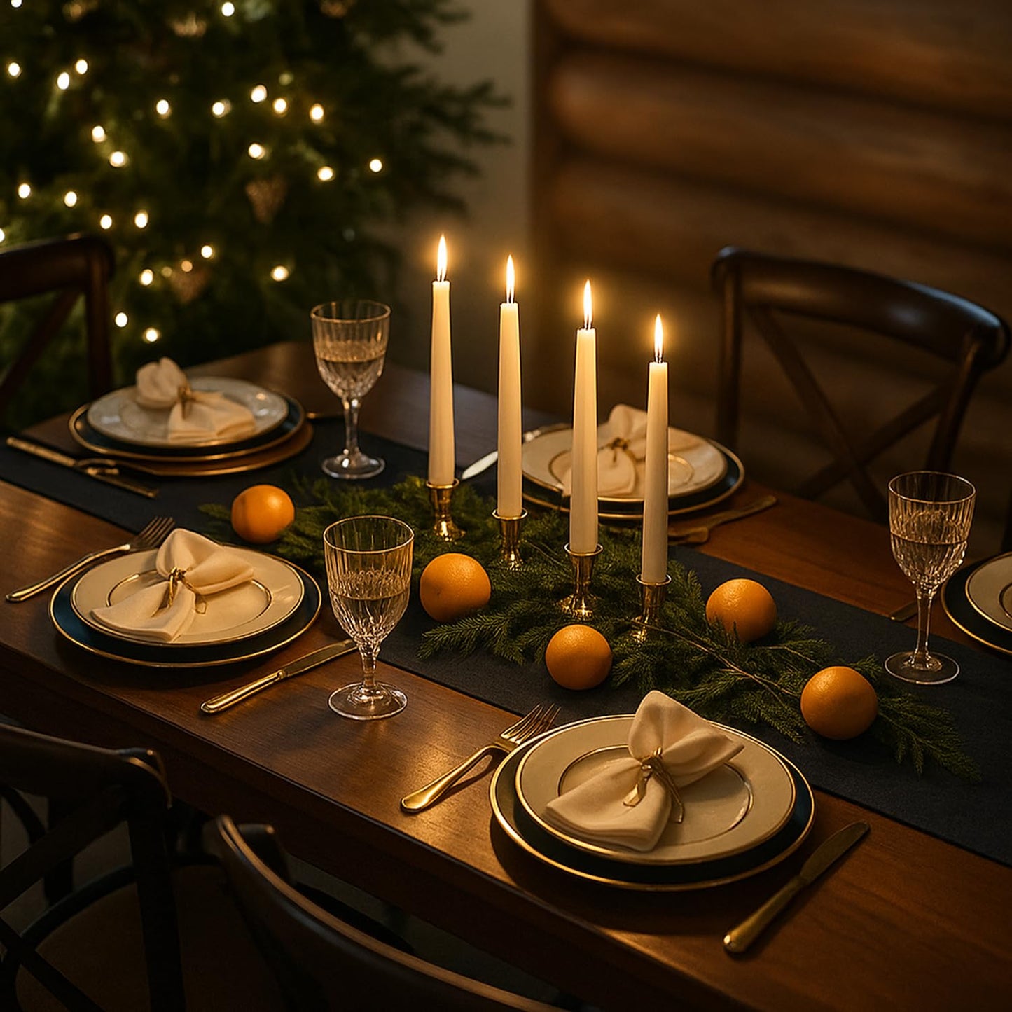 Supply Sure 24 Pcs Flameless LED Taper Candles with 2 Remotes Timer | Battery Operated (Battery NOT Included) White Fake Candlesticks for Window & Christmas Decor (Pack of 24)