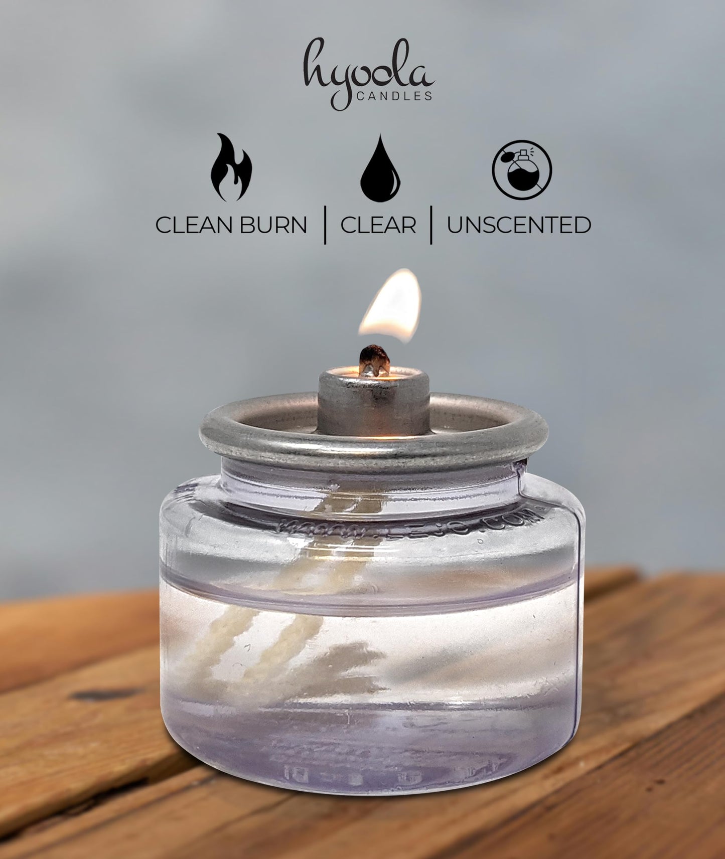 Hyoola Liquid Candles - 8 Hour Disposable Paraffin Tea Lights - 180 Pack for Restaurant Tables and Emergencies