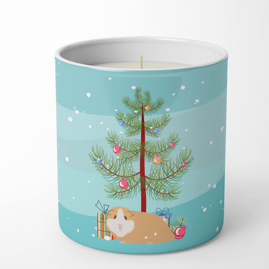 Caroline's Treasures CK4439CDL American Guinea Pig Merry Christmas 10 oz Decorative Soy Candle Nature Soy Wax Essential Oil Home Decor Ideal for Bedroom Kitchen Bath Office Gift, 10 oz