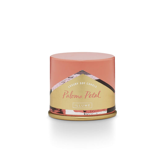 Illume Paloma Petal Soy Candle, Demi Vanity Tin, Pink, 3 oz.
