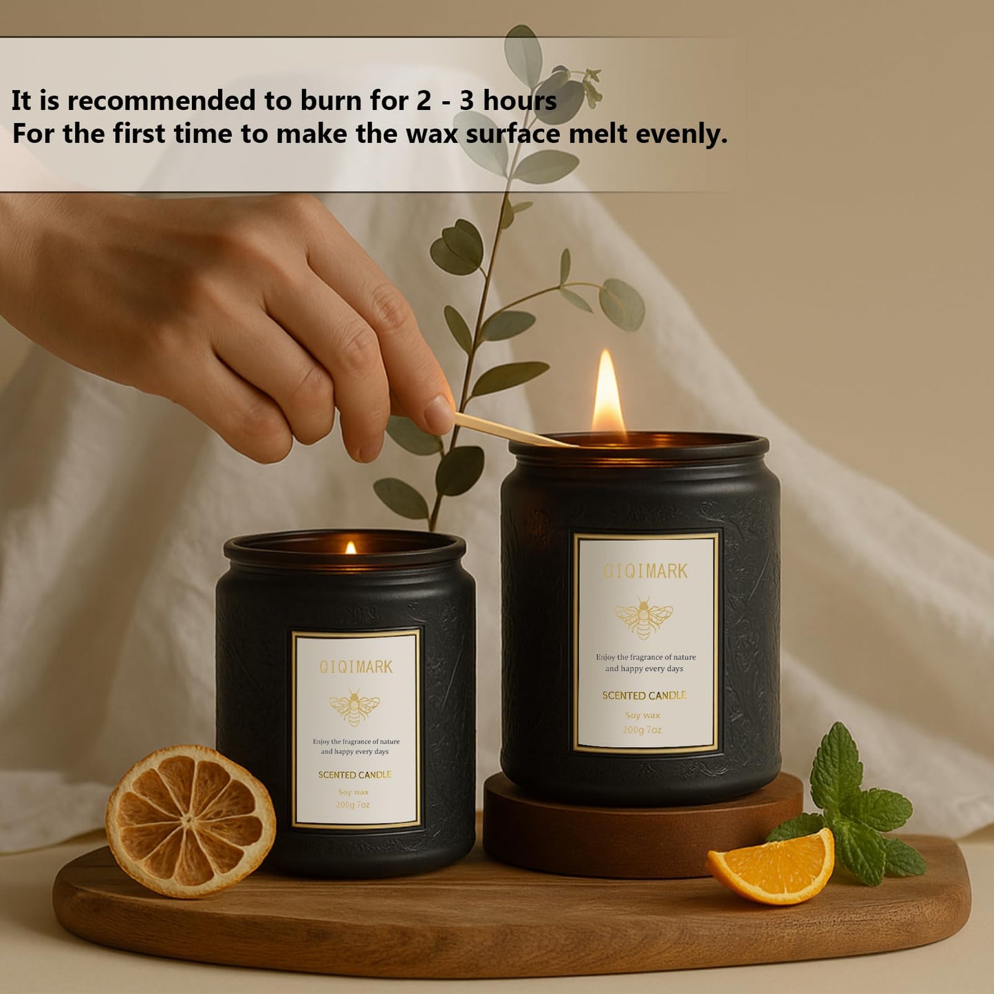 Candles for Men Gift Set, 6 Pack Masculine Scented Soy Candles, 300 Hour Long Lasting Aromatherapy Candle Set, Luxury Home Fragrance Gifts for Men, Dad, Husband, Birthday, Fathers Day