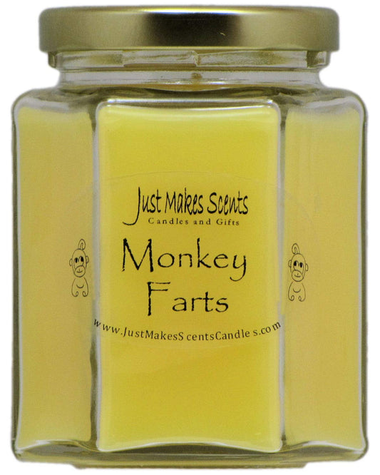 Just Makes Scents Monkey Farts Scented Blended Soy Candle (8 oz)